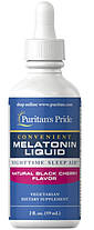 Мелатонін Puritan's Pride Melatonin 1 mg Liquid 59 мл, фото 2