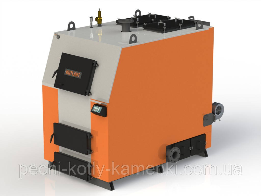 Твердопаливний котел KOTLANT КВ-250 з електронною автоматикою та вентилятором