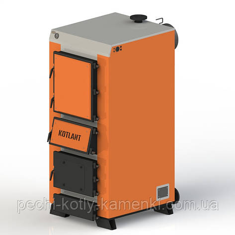 Твердопаливний котел KOTLANT КГУ-95 з механічним регулятором тяги, фото 1