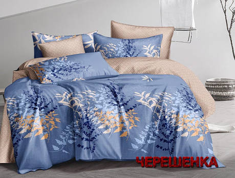 Тканина для постільної білизни Бязь "Gold" Lux GL1689 (A+B) - (50м+50м) рослинний принт, фото 1