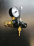 Редуктор балонний осьовий із ротаметром АР-40/У-30-С ДМ СП21,8 ДОМАЄ регулятор витрати Ar/CO2 на малий балон, фото 4