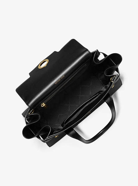 Carmen large saffiano sales leather belted satchel