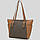 Сумка Michael Kors Charlotte Large Logo and Leather Top-Zip Tote Bag Brown (35T0GCFT3B), фото 2