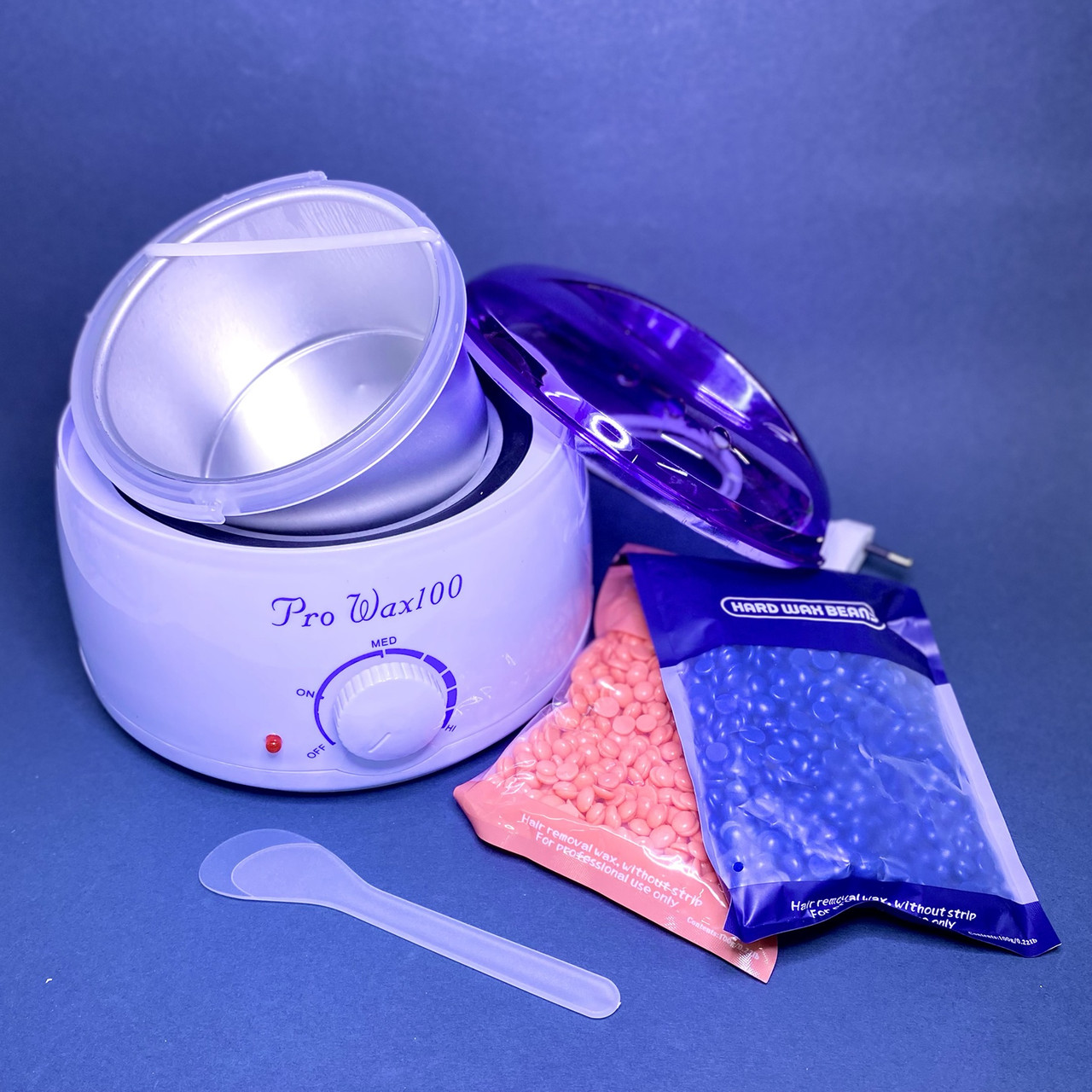 Набір для депіляції Pro-wax 100 блакитний + 4 воску