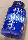 Для суглобів і зв'язок МСМ Puritan's Pride MSM 1000 mg 120 капсул Метилсульфонілметан, фото 7