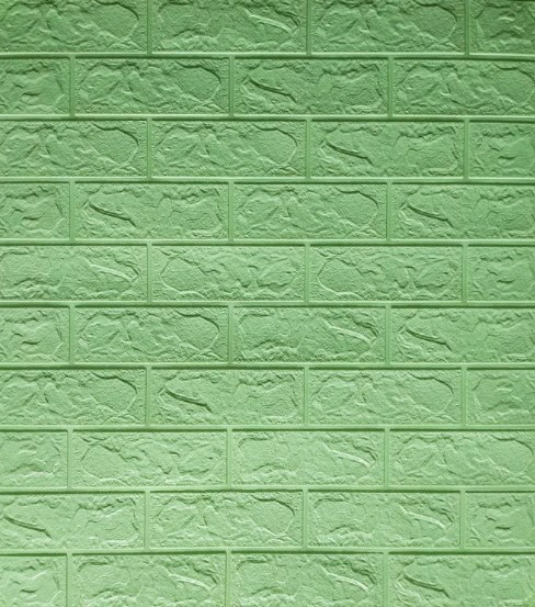 3Д панель під цеглу самоклеюча шпалери 3D самоклейка 700*770*3 м'ятний мм