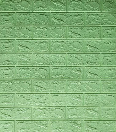 3Д панель під цеглу самоклеюча шпалери 3D самоклейка 700*770*3 м'ятний мм, фото 1