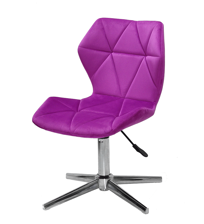 Стілець Torino Modern Base пурпуровий 1022 (фіолетовий) оксамит на хромованій базі на стопках, фото 1
