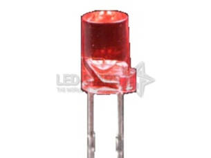 Світлодіод 5 мм. FYL5042 HD (630nm, червоний, матовий), 20-25 mcd, 100 ° FORYARD