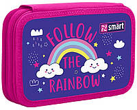 Твердый пенал Smart Follow the rainbow фиолетовый