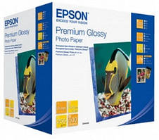 Фотопапір Epson, глянсовий А6 (10х15), 255 г/м2, 500 л, Premium Series (C13S041826).