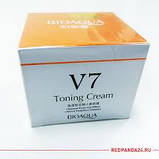 Крем освітлювальний V7 з вітамінами, гіалуроновою кислотою V7 Toning Cream Bioaqua 50 г, фото 5