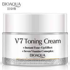 Крем освітлювальний V7 з вітамінами, гіалуроновою кислотою V7 Toning Cream Bioaqua 50 г