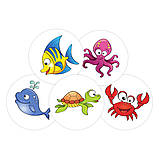 Навчальні термонаклейки для горщика MAGIC STICKER 5 штук в упаковці, фото 3