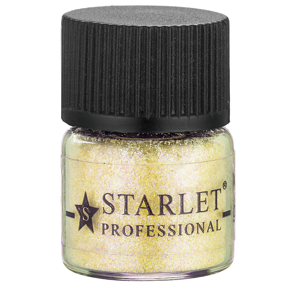 Мікроблискітки пісок Starlet Professional SP-003, теплий жовтий