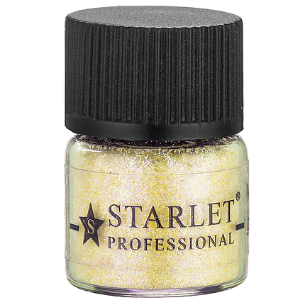 Мікроблискітки пісок Starlet Professional SP-003, теплий жовтий, фото 1