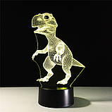 3D Світильник, "Динозавр", оригінальні Подарунки, Подарунки на свята , Незвичайні подарунки дітям, фото 8