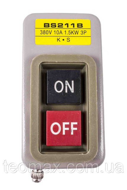 Кнопка вимикач верстата 1.5 кВт, фото 1