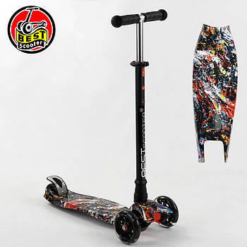 Дитячий триколісний самокат Best Scooter A 25779 /779-1542 Чорний