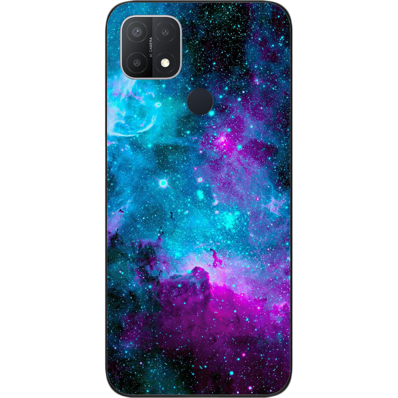 Чохол силіконовий для OPPO A15s з картинкою Космос