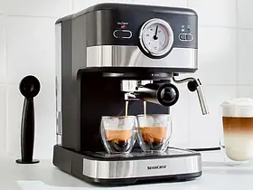 SILVERCREST® Напівавтоматична кавова машина еспресо SEM 1100 C3, 1100 Вт 01872