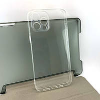 Чехол на iPhone 12 Pro Max накладка бампер силиконовый Ultra Thin прозрачный глянцевый