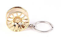 Брелок для ключей диск колесный (металлический/золотистый) (Wheel-Gold) Autotechteile
