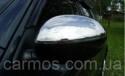 Накладки на зеркала Nissan Juke (ниссан жук) 2010 -, нерж - фото 1 - id-p213981596