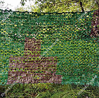 Камуфляжна маскувальна сітка "Shade&Shelter" серія Pro Camo, темно-зелений - коричневий, 3 * 6 м
