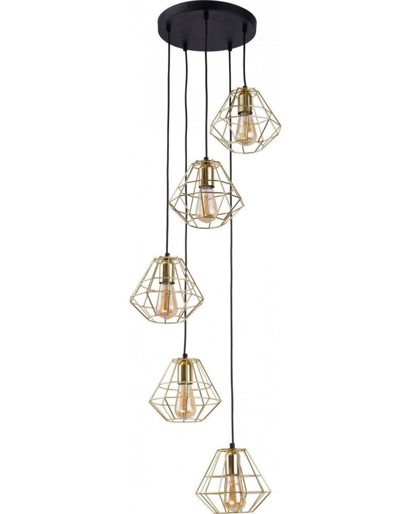 Підвісний світильник TK Lighting 1781 Diamond gold