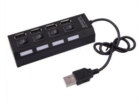 USB-концентратор USB 2.0 хаб на 4 USB, фото 1