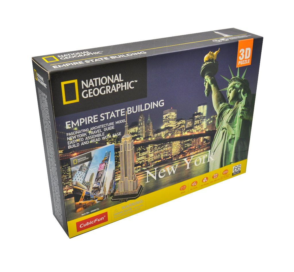 Конструктор 3D CubicFun National Geographic Емпайр Стейт Білдінг DS0977h