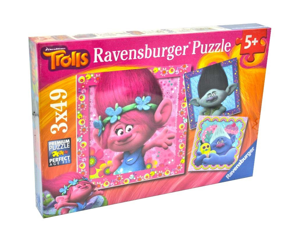 Набір пазлів 3 в 1 Тролі Ravensburger 08013-7