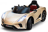 Дитячий електромобіль Just Drive LAMBO V12 автомобіль машинка для дітей W_7559 Золотий, фото 3
