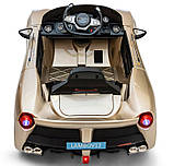 Дитячий електромобіль Just Drive LAMBO V12 автомобіль машинка для дітей W_7559 Золотий, фото 8