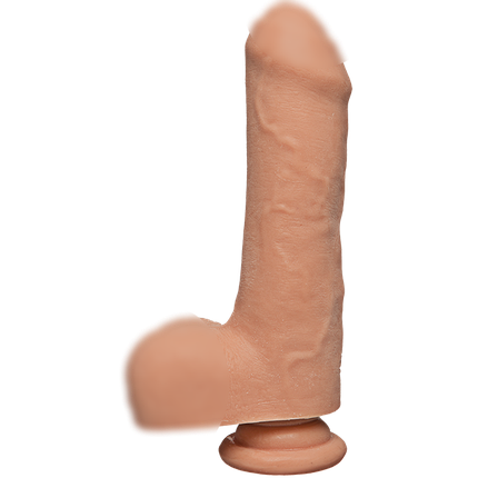 Реалистичный фаллоимитатор Doc Johnson The D Uncut D Ultraskyn 7" with Balls Vanilla all Оригинал, фото 1