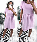 Сукня жіноча літнє 3077 (42-44; 46-48) кольори: хакі, лаванда, чорний) СП, фото 2