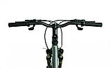 Велосипед гірський алюмінієвий 26' Comanche Prairie Comp M 20", сріблястий-зелений, фото 8