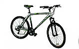 Велосипед гірський алюмінієвий 26' Comanche Prairie Comp M 20", сріблястий-зелений, фото 2