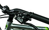 Велосипед гірський алюмінієвий 26' Comanche Prairie Comp M 20", сріблястий-зелений, фото 7