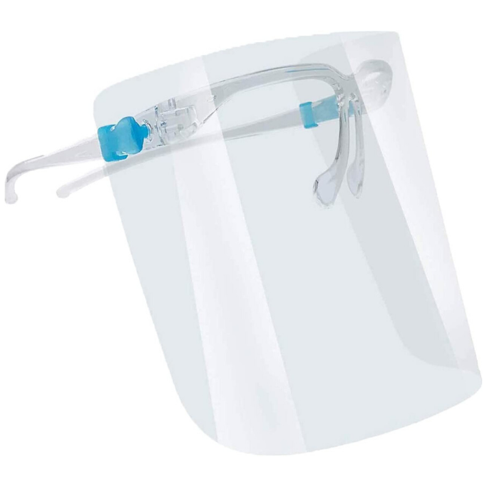 Захисний щит для особи UKC Face Shield Glasses, пластиковий 20 шт. (SHiz13222), фото 1