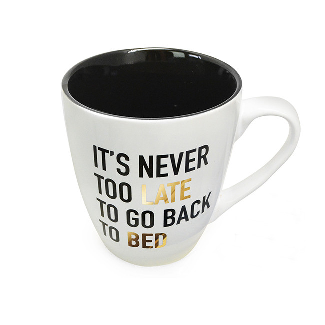 Кружка керамічна Stenson "It's never too late", 550 мл S