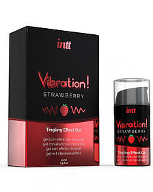 Жидкий вибратор Intt Vibration Strawberry all Оригинал Скидка All 1562