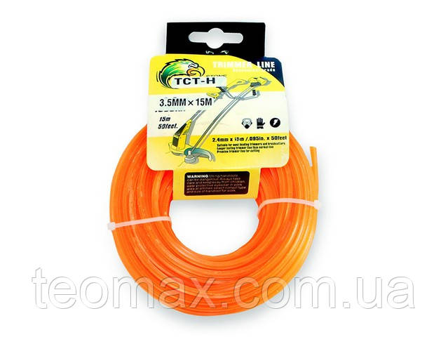 Волосінь для косарки. зірочка d=3.5 мм. 15 м, фото 1