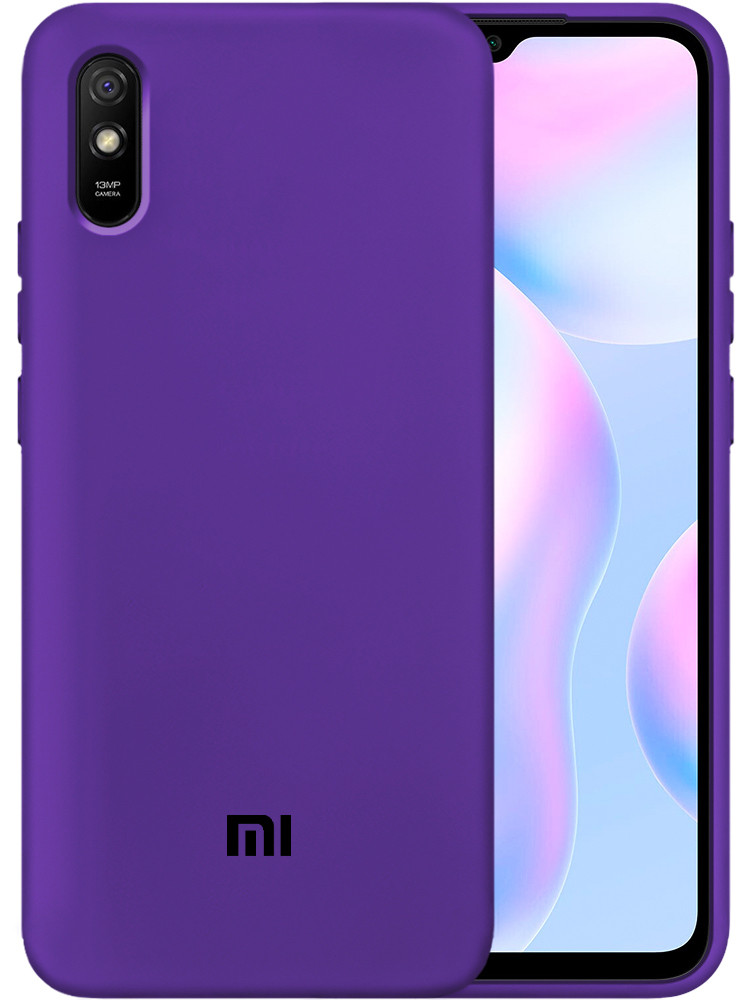 Чохол Оригінал Silicone Case Xiami Redmi 9A (Фіолетовий)