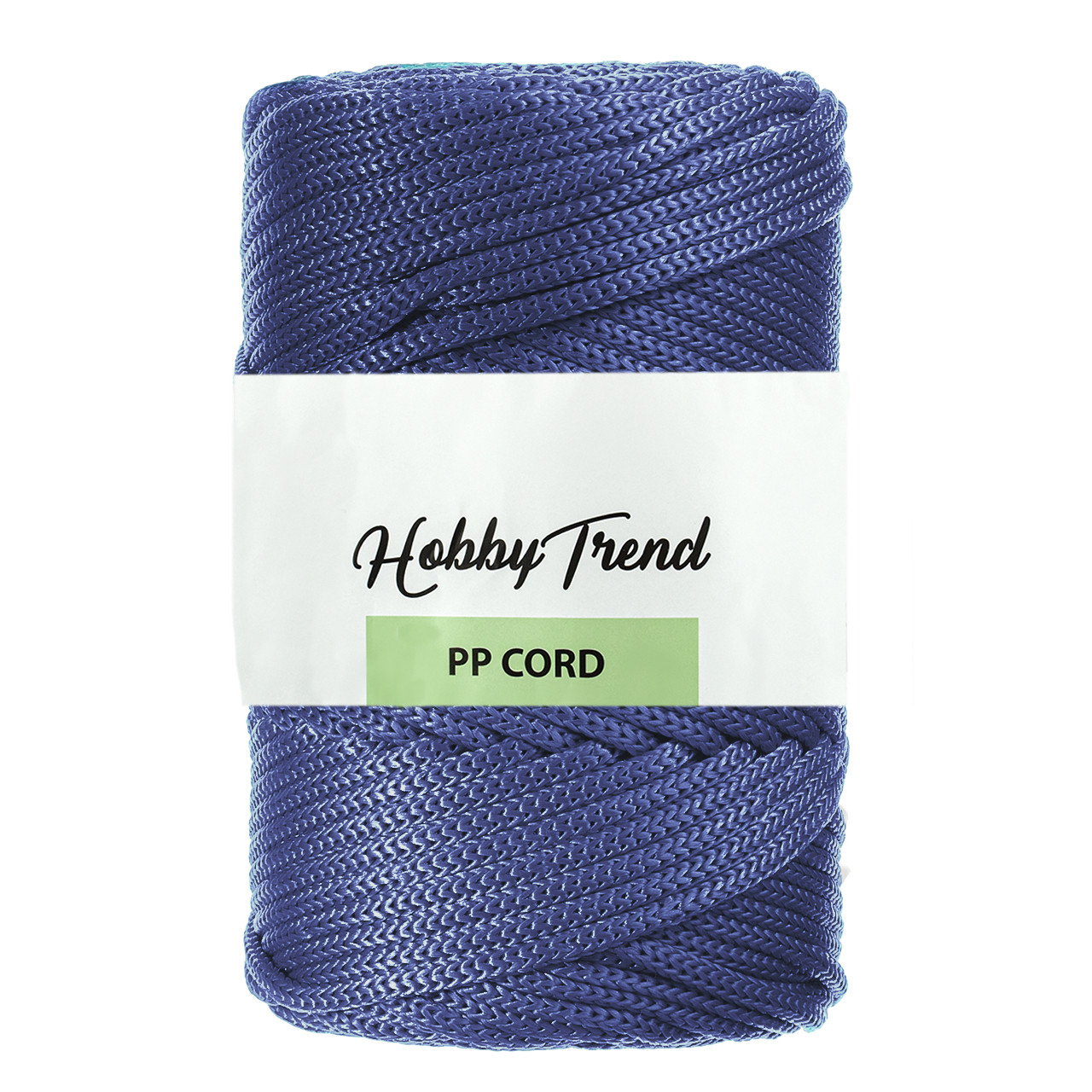 Шнур поліпропіленовий Макраме Hobby Trend. Темно-синій 500г, 120м, 5 мм