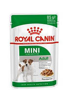 Корм Роял Канин Мини Адалт Royal Canin Mini Adult влажный для взрослых собак мелких пород 85 г 12 шт 1 уп