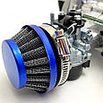 Бензиновий двигун 50сс з поршнем 44mm Tuning Blue, для квадроцикла, фото 8