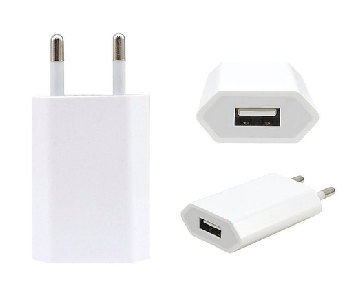 Мережевий зарядний пристрій Apple MD813ZM/A (1 USB порт, 1.0 A) White, фото 2
