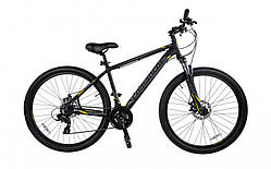 Велосипед гірський алюмінієвий Comanche Prairie 27 Disc 1.2 16", сірий-жовтий